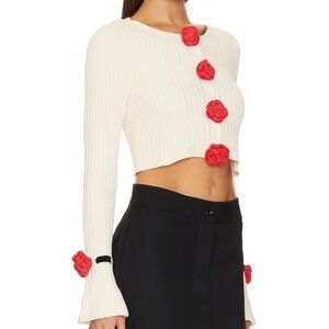 Roxanna Cardigan in white. Worn once.